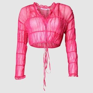 Hansel + Gretel Silk ‘Ithica Top’ ~ Magenta